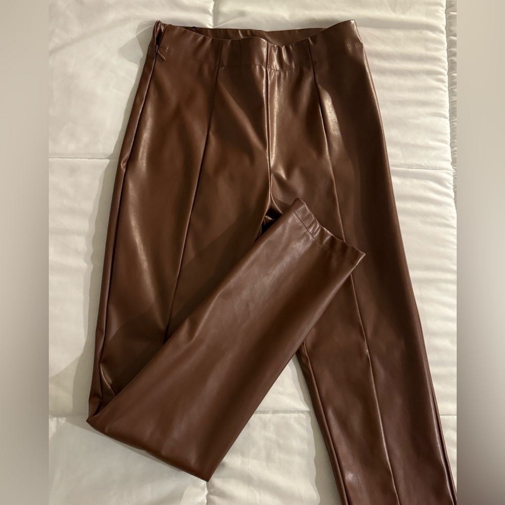 Leather pants xtra-small- no stretch